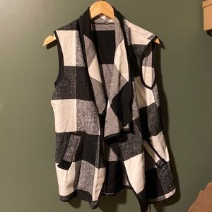Large Buffalo Plaid Vest